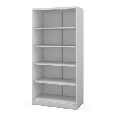 Büroregal aus Metall, verschraubt, mit geschlossener Rückwand, 900 × 1850 × 450 mm
