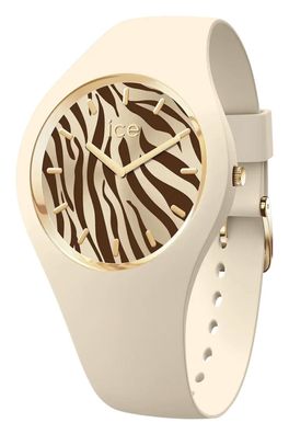 Ice-Watch Armbanduhr für Damen ICE Wild S Mandelhaut/Goldfarben Zebra 025892