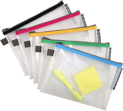 Exacompta 34140E 1 Tasche mit ZIP-Reißverschluss Aus weichem, strapazierfähigem Polyp