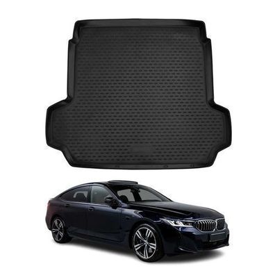 Kofferraummatte Kofferraumwanne für BMW 6er G32 2017-2021 Gummi TPE Schwarz