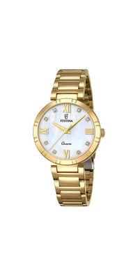 Festina Mademoiselle F16938/2 Damenuhr Perlmutt Edelstahl
