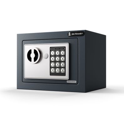 Elektronischer Mini-Heimtresor mit Zahlencode für Bargeld und Schmuck, 23×17×17 cm