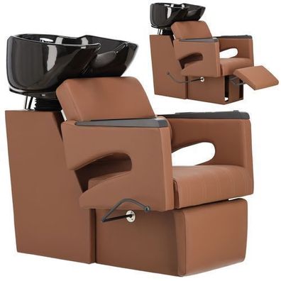 Waschbecken Gaja, Friseursalon, Barbershop, Keramikschüssel, Armatur, Handbrause
