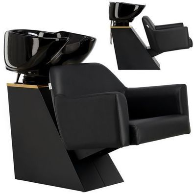 Waschbecken Milos, Friseursalon, Barbershop, Keramikschüssel, Armatur, Handbrause