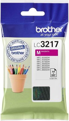 Brother Original Tintenpatrone LC-3217M magenta (für Brother MFC-J5330DW, -J5335DW,
