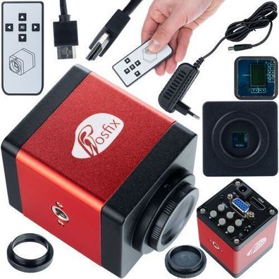 Rosfix Mikroskopkamera KMDRP-HDMI-VGA – 2MP FullHD | C-Mount, 60 FPS