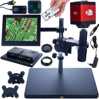 Rosfix Set Digitalmikroskop MCEP-0.5X-PZRR – 7–45x Zoom | 8" Display, Kamera