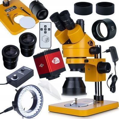 Rosfix Trinokular Stereomikroskop 7–45x – FullHD Kamera | LED, Barlow 0.5x