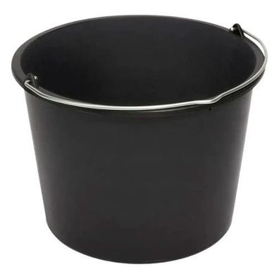 NÖLLE Baueimer Kunststoff Schwarz
