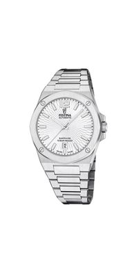 Festina Swiss Made Herrenuhr Automatik F22004 Edelstahl Armband