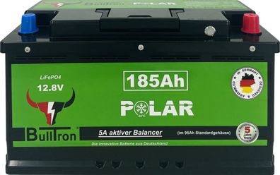 BullTron Polar 185Ah inkl. Smart BMS mit 200A Dauerstrom & Bluetooth App