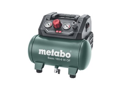 METABO Kompressor "Basic 160-6 W OF" Ölloser Kolbe grün / schwarz