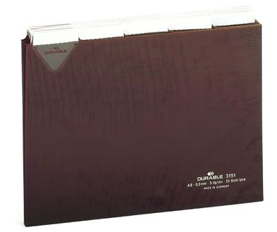 Durable Karteiregister A5 quer br Kunststoff 40mm Tab 5/5 Teilg