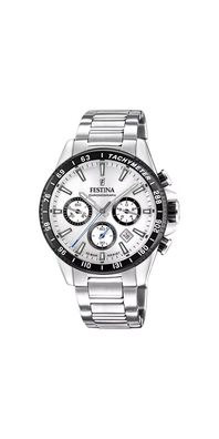 Festina Timeless Chronograph Herrenuhr Silber Edelstahl F20560/1