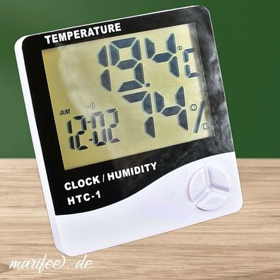 Multifunktionale LCD-Wetterstation mit Uhr und Wecker Art.-Nr. 12298