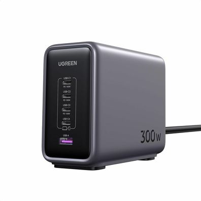 Ugreen 90903B, Drinnen, AC, 2 m, Schwarz, Grau