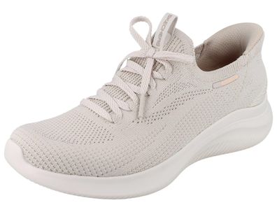 Skechers Slip-ins Ultra Flex 4.0 Damen Schlupfsneaker beige Textil
