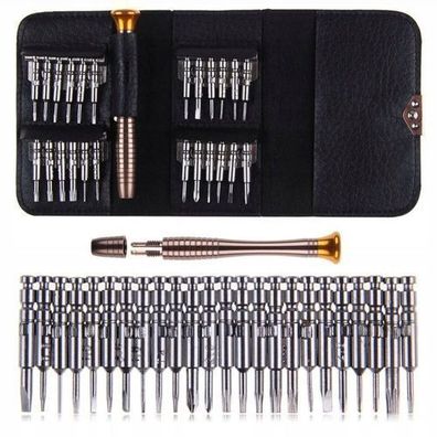 Rosfix Set Feinmechanik-Schraubendreher 25in1 – Etui | 24 Bits, 10,5x6,5 cm