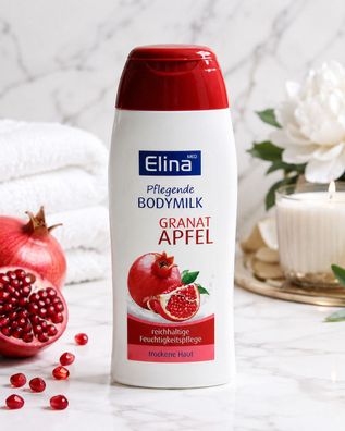 200ml Elina Bodymilk Granatapfel Körperlotion trockene Haut Pflege Body Milk