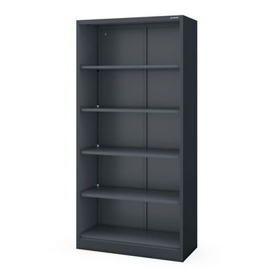 Büro-Regal aus Metall, verschraubt, mit geschlossener Rückwand, 900 × 1850 × 400 mm: