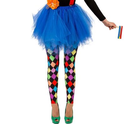 Tüllrock Tutu voluminös blau - Größe: L/XL