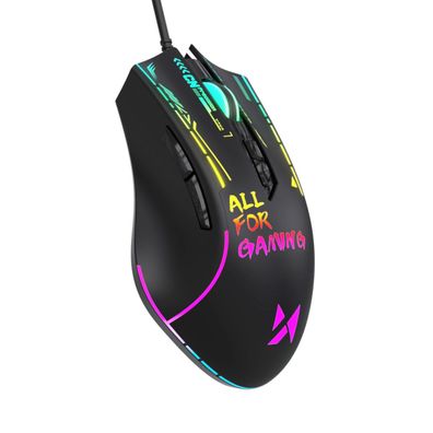 Wozinsky WMGK-7200 Kabelgebundene RGB Gaming-Maus 7200 DPI Schwarz