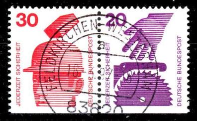BRD BUND Zusammendruck Nr W56 zentrisch gestempelt WAAGR PAA X14CCDE