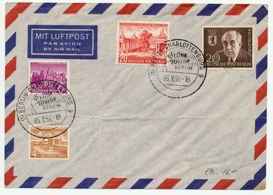 BERLIN 1954 Nr 116 BRIEF MIF X3FDE0E