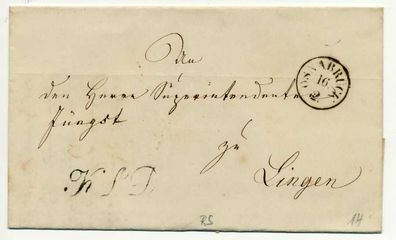Altdeutschland Vorphila BRIEF Osnabrück X725462
