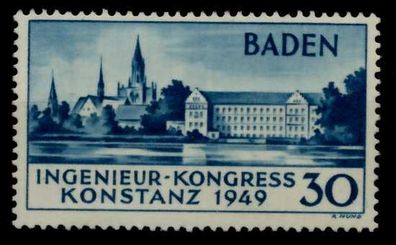 FRANZ. ZONE BADEN Nr 46II postfrisch X728E62
