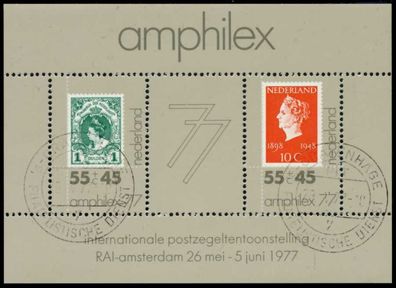 Niederlande Block 16 zentrisch gestempelt S00807A
