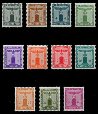 D-REICH DIENST Nr 155-165 postfrisch X6EFE7E