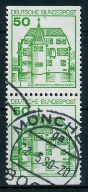 BRD BUND Zusammendruck Nr 1038CIu+1038DIu gestempelt SEN X92FFEE