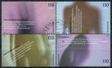 BRD ZD AUS BLOCK 54 Nr B54 Zd5 zentrisch gestempelt Viererbl X3CD36E