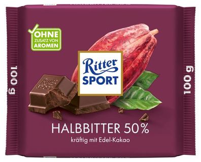 Ritter Sport Halbbitter Tafel (100 g)