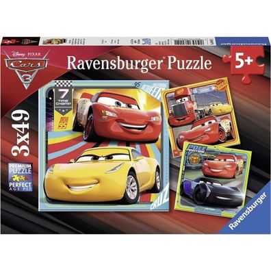 Disney Cars 3 Puzzle, 3x49tlg