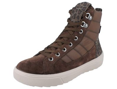 LEGERO Milena Damen High Sneaker Veloursleder braun Textil Goretex
