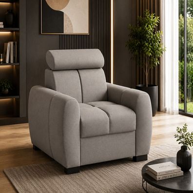 1-Sitz Sessel GOMEZ, Couch, Wohnzimmermöbel, Polstermöbel, Einsitzer Sessel