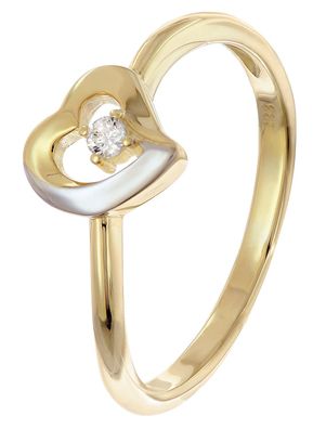 GLIZZ Schmuck Damenring Gold 333/8K Bicolor GL8370