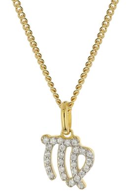 GLIZZ Schmuck Sternzeichen Jungfrau Gold 333/8K an vergoldeter Silberkette GL8330-06