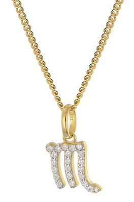 GLIZZ Schmuck Sternzeichen Skorpion Gold 333/8K an vergoldeter Silberkette GL8330-08