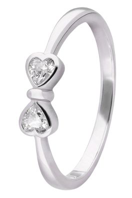 trendor Schmuck Damenring 925 Silber Rhodiniert Zirkoniaring 28526