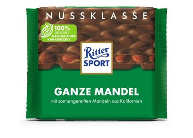 Ritter Sport Nuss Klasse Ganze Mandel Tafel (100 g)