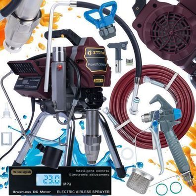 Zenthril Farbspritzgerät Zenith H – 3200W 20MPa 4,5L/min | LCD, 0,031" Düse