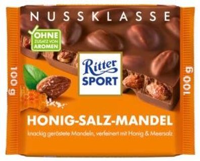 Ritter Sport Nuss Klasse Honig-Salz-Mandel Tafel (100 g)