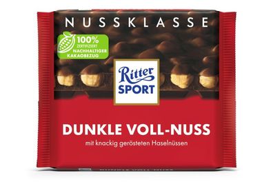 Ritter Sport Nuss Klasse Dunkle Voll-Nuss Tafel (100 g)