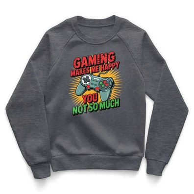 Hybris Kinder Sweatshirt Gaming Makes ME Happy-You Not SO Much Kids HY-31-GAME006