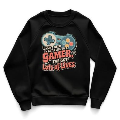 Hybris Kinder Sweatshirt I'M A Gamer-I Have Lot OF Lives Kids HY-31-GAME008