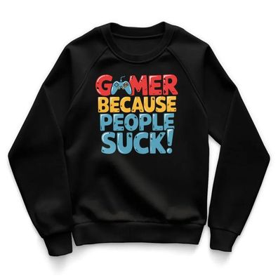 Hybris Kinder Sweatshirt Gamer Because People Suck Kids HY-31-GAME014
