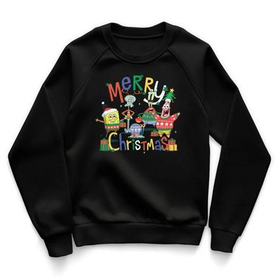 Spongebob Kinder Sweatshirt SpongeBob-Merry Christmas Kids NIC-31-GAR029-DTF700